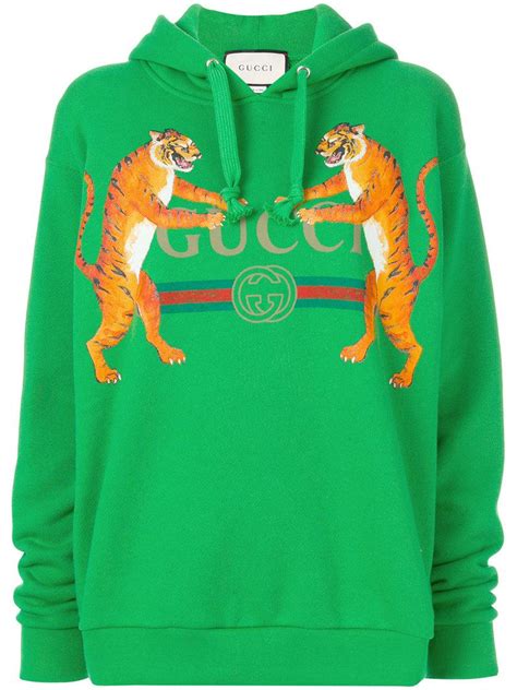 gucci hoodie green tigers|gucci slides with tiger.